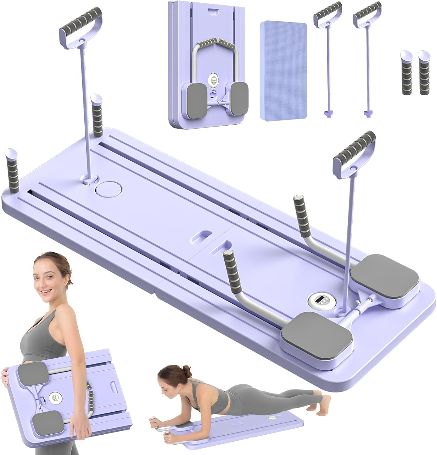 Multi-Purpose Foldable Pilates Reformer Board